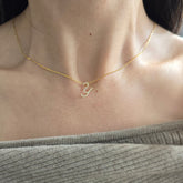 18ct Yellow Gold Natural Diamond Initial Y